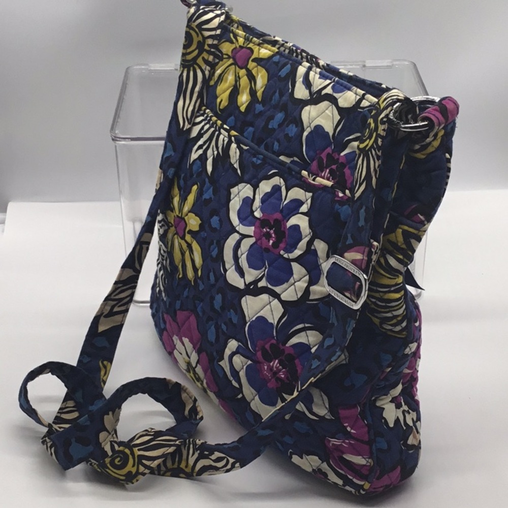 Vera Bradley Blue Floral Print Crossbody Bag - Picture 4 of 9